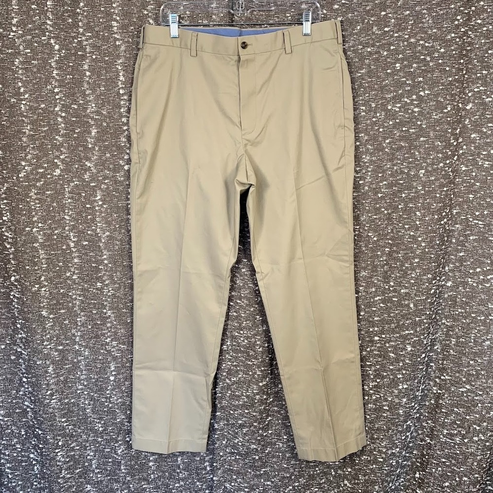 Brooks Brothers Pants 36x30‎ Khaki Lightweight Advantage Chino Clark 100% Cotton